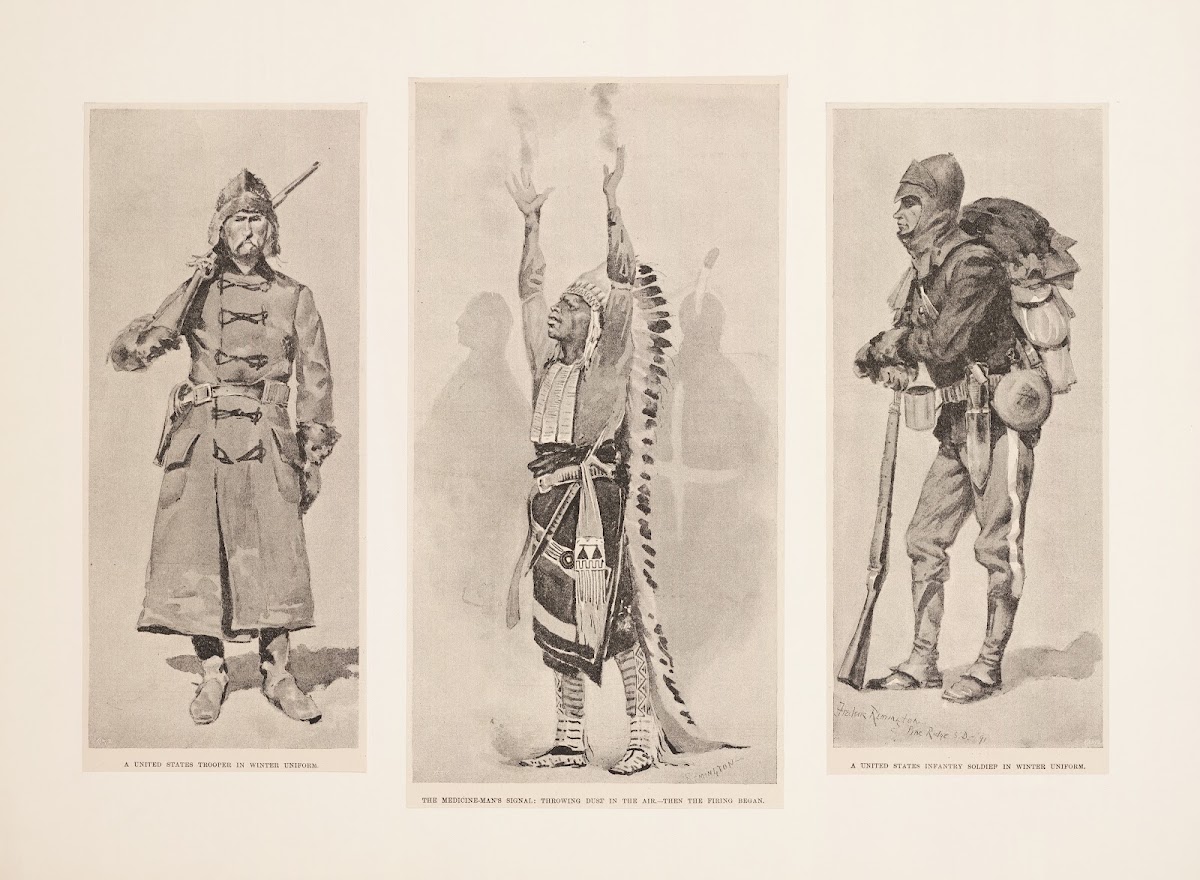 A United States trooper The medicine mans signal A United States infantry soldie