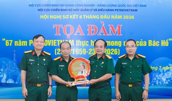 Hội Cựu Chiến Binh BMQL ĐH Petrovietnam: Tiên Phong Gương Mẫu Hoàn Thành Xuất Sắc Nhiệm Vụ 6 Tháng Đầu Năm 2026