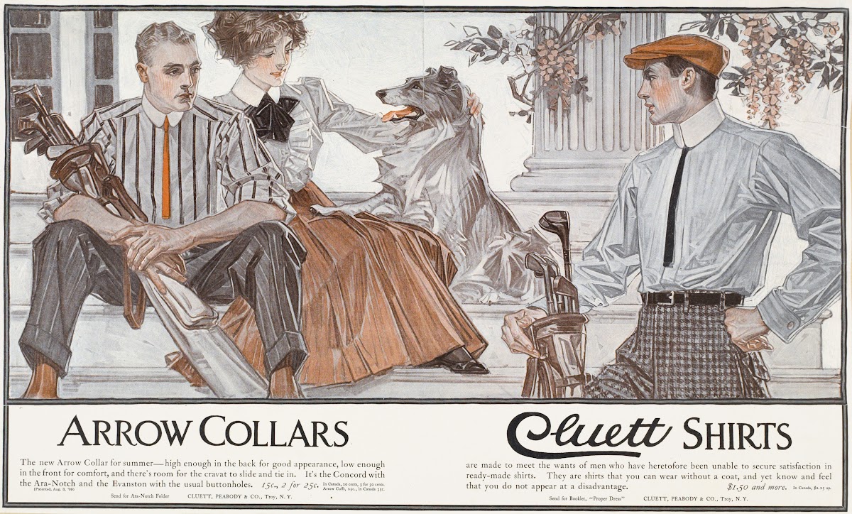 Arrow collars Cluett shirts 1895   1917