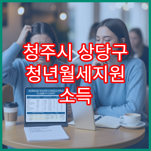 청주시 상당구 청년월세지원 소득 서류 안내