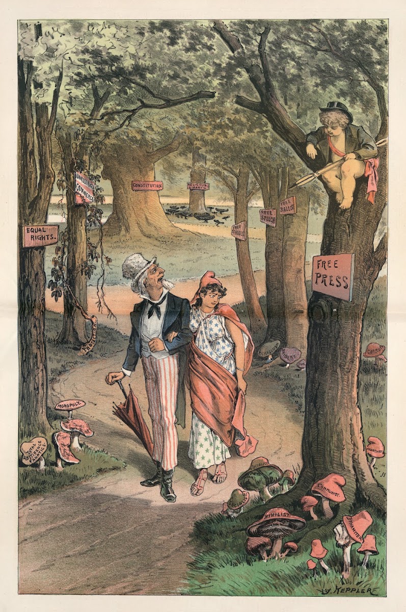 Noxious growths in libertys grounds 1885