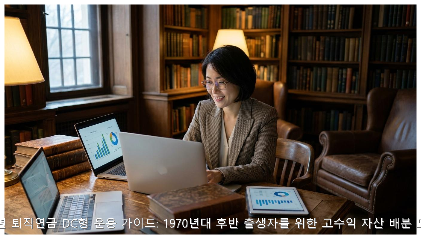 2026년 퇴직연금 DC형 운용 가이드: 1970년대 후반 출생자를 위한 고수익 자산 배분 모델링 핵심 안내 및 분석 인포그래픽 (8)
