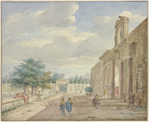Garden with Terrace and Opulent Portal 1773