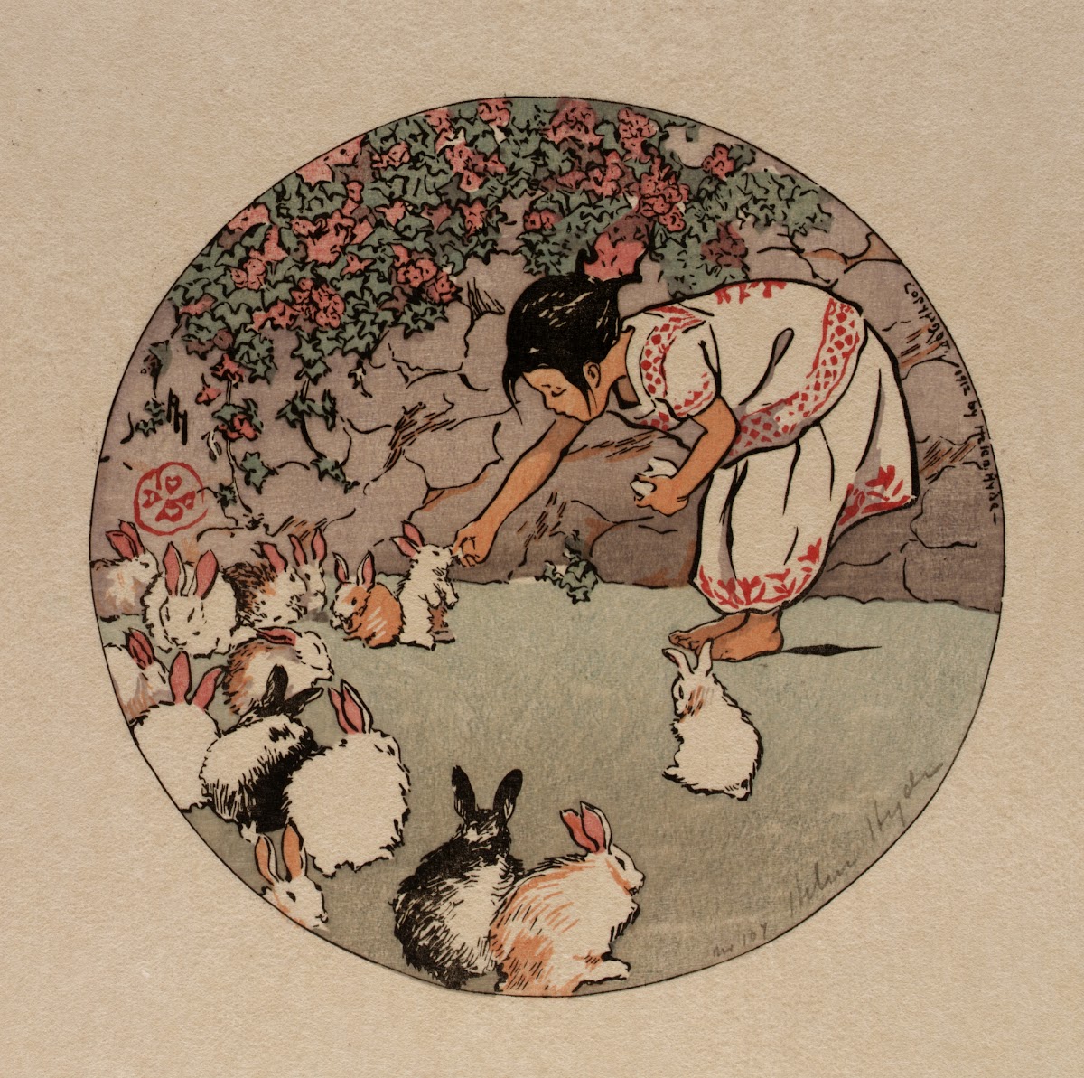 Feeding the Bunnies 1912