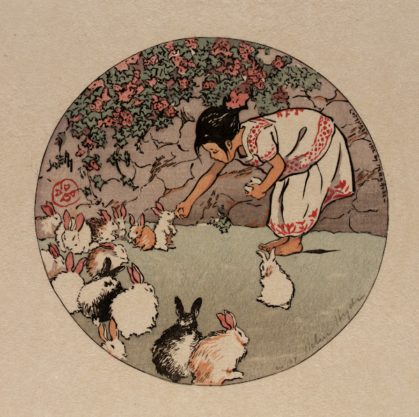 Feeding the Bunnies 1912