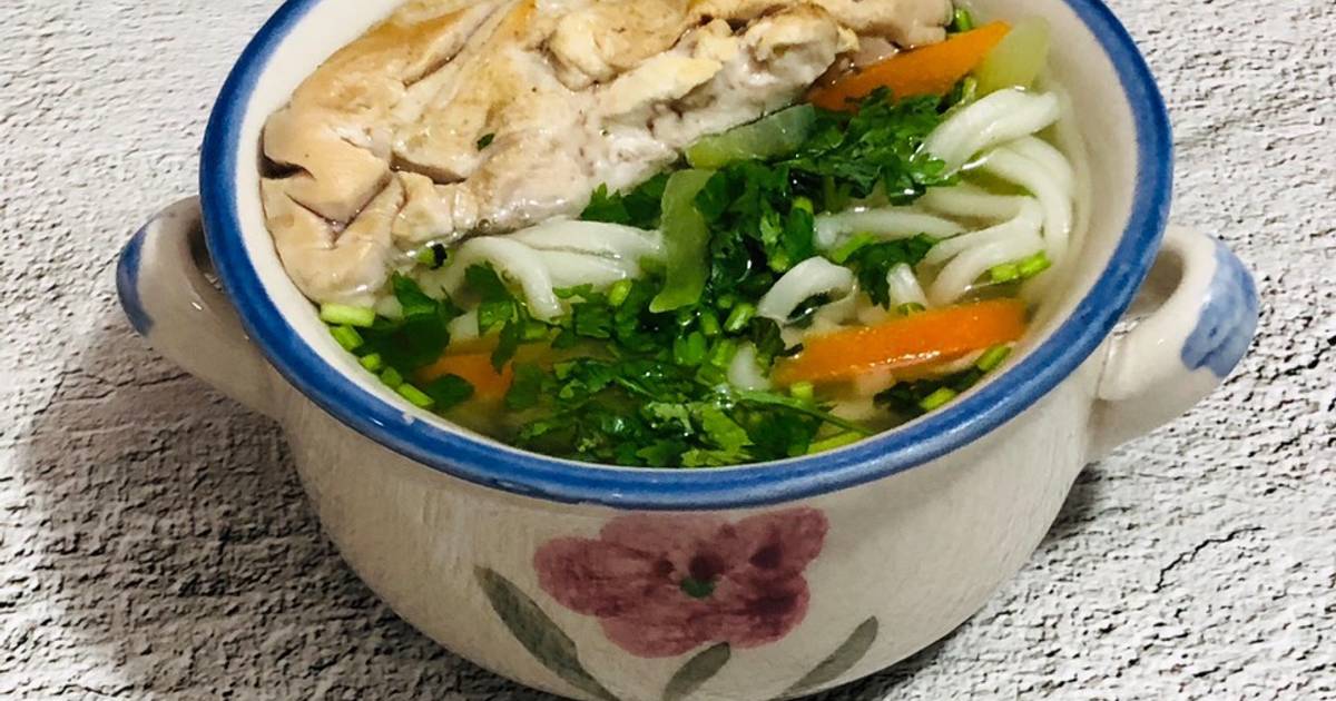 Mì không chiên rau củ óc heo-ăn dặm