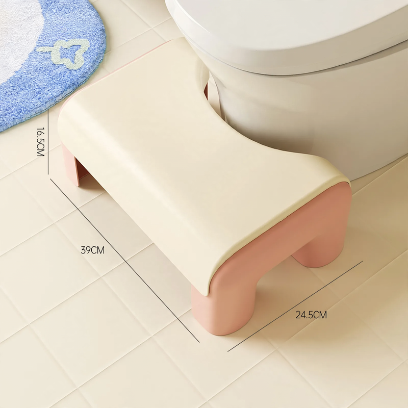Toilettenhocker aus Kunststoff, platzsparend