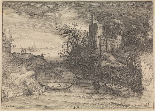 Landscape with sloops 1613