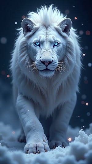 White Lion Art Picture