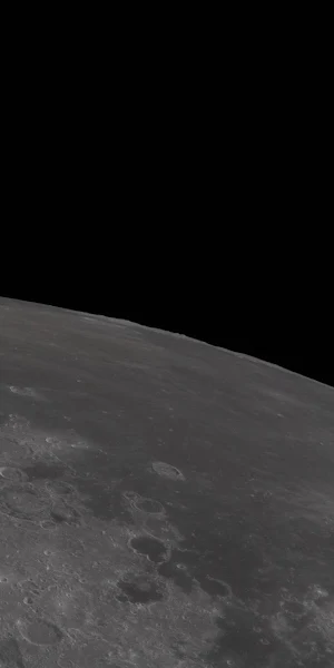 Curved Lunar Horizon 5K Wallpaper Background