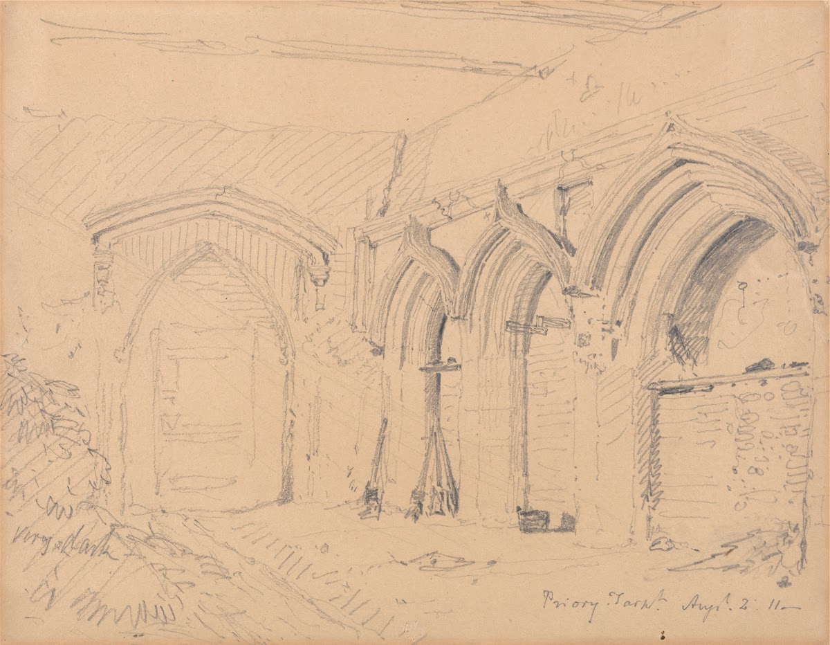Interior of the Ruins of Yarmouth Priory 1811
