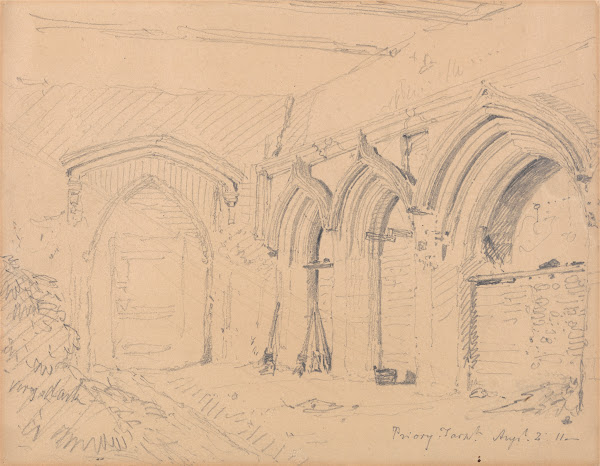 Interior of the Ruins of Yarmouth Priory 1811