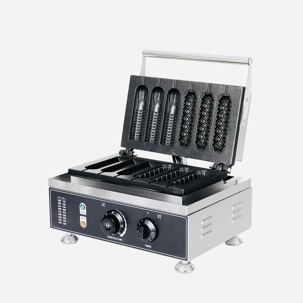 Electric 6 Stick Corn Dog Waffle Maker