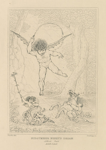Midsummer nights dream a wood Puck act II scene I 19th century