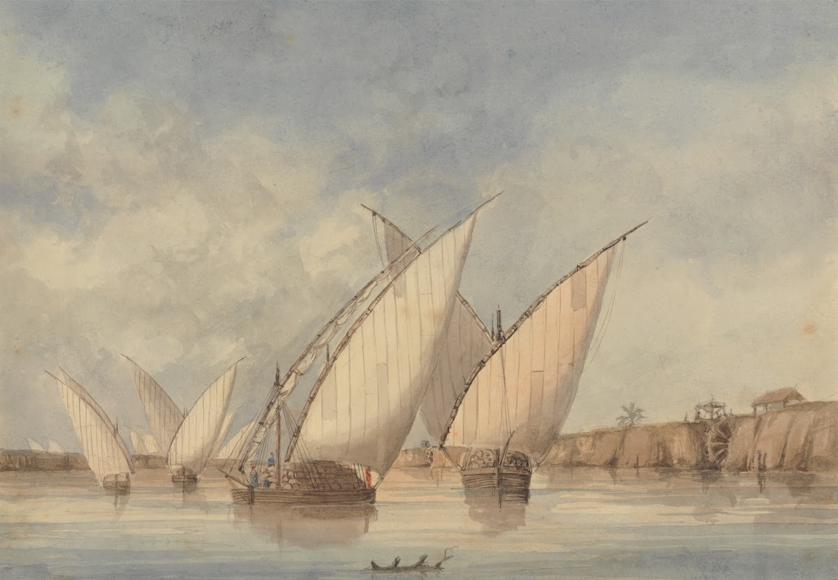 View on the Nile ca 1849