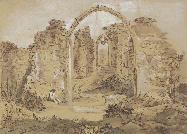 Die Ruine Hubertuskapelle bei Bergen