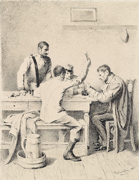 Soldaten beim Kartenspiel 1880