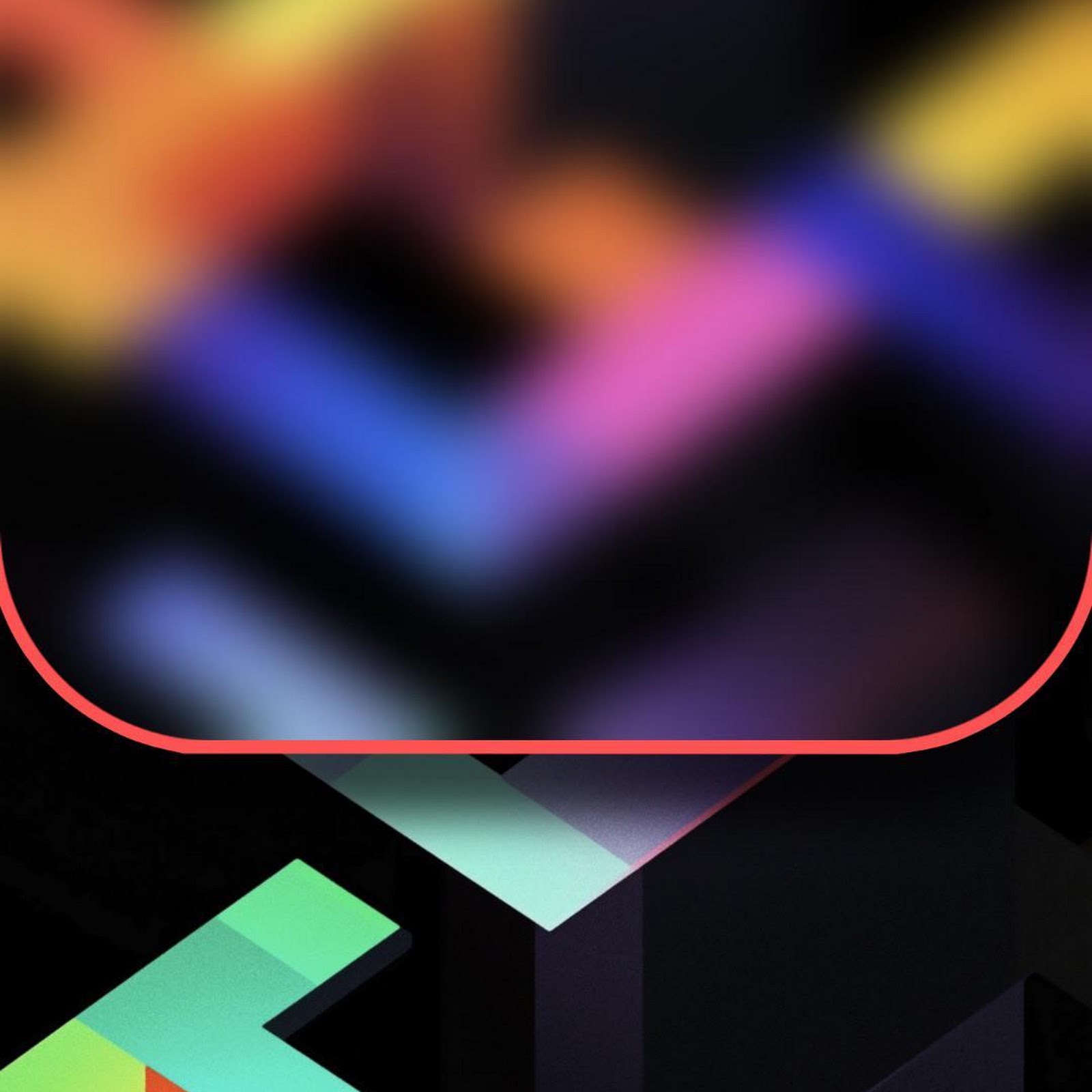 Download Colorful Geometric 3D Blocks Full HD iPhone