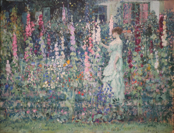 Hollyhocks by 1911