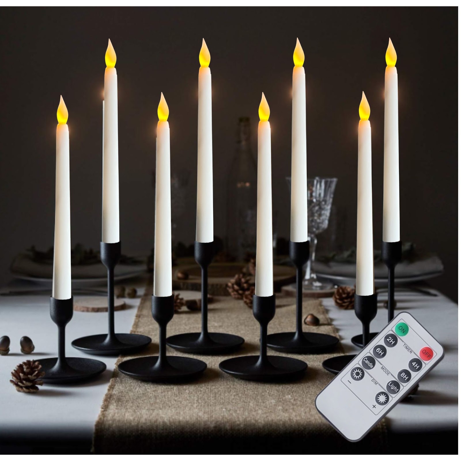 LED Stick Candle with Flame Effect