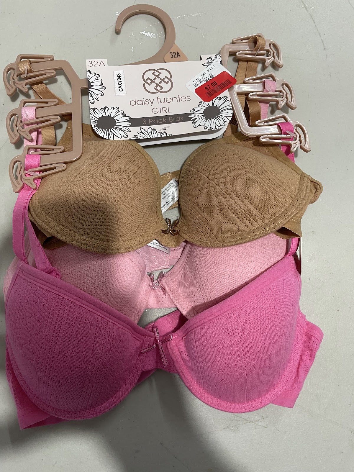 Daisy Girls Bra 3packs S32A #1572
