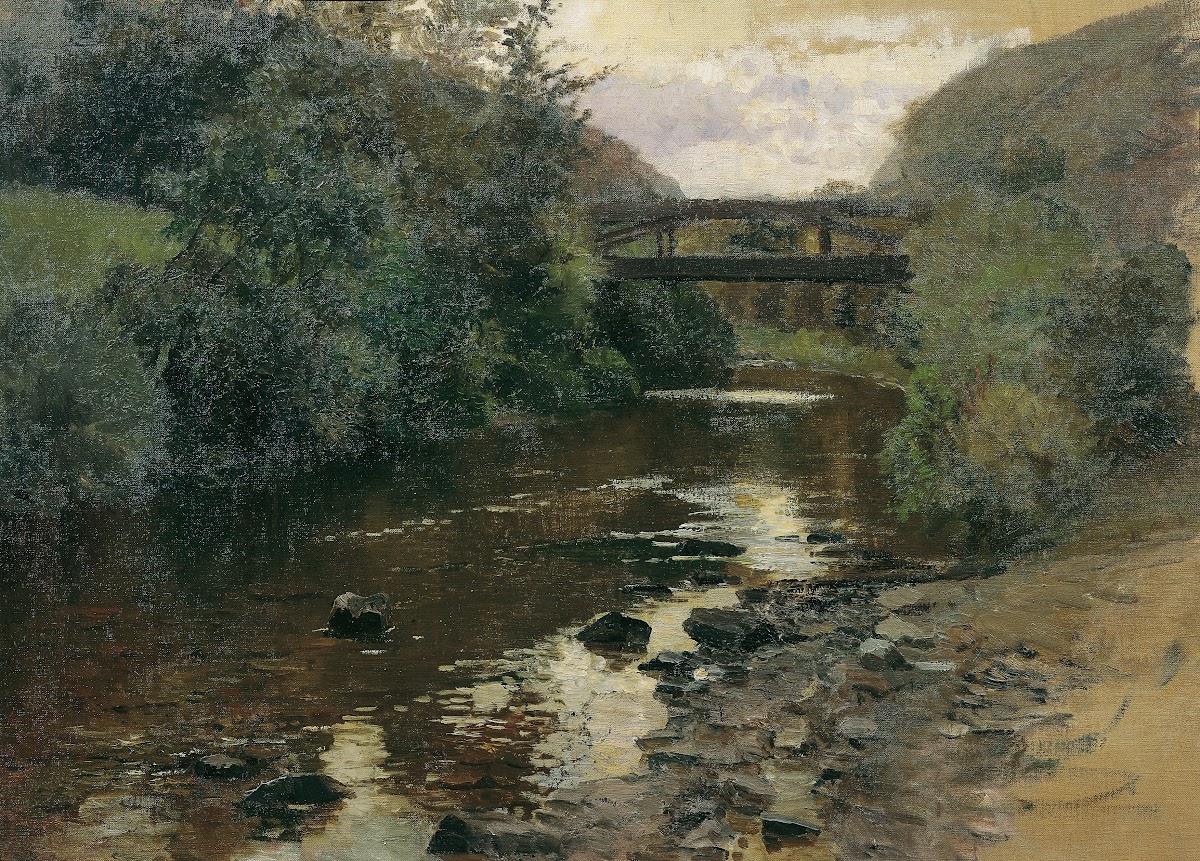 Waldwasser mit Brücke
