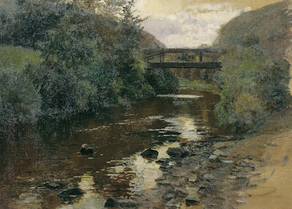 Waldwasser mit Brücke