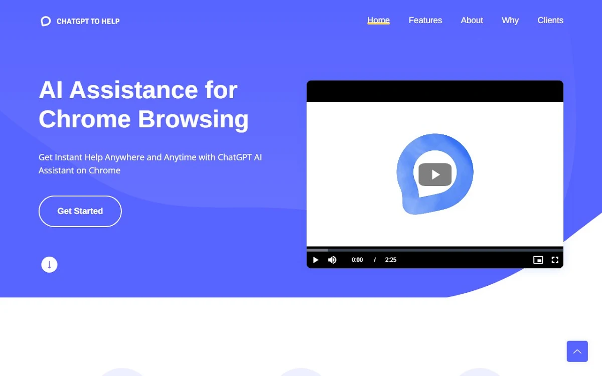 Captura de ChatGPT2Help Chrome Extension