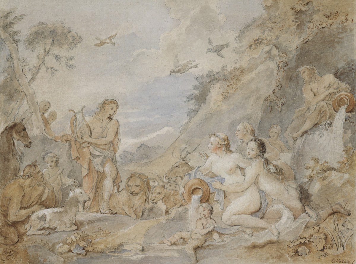Orpheus Charming the Nymphs Dryads and Animals 1757