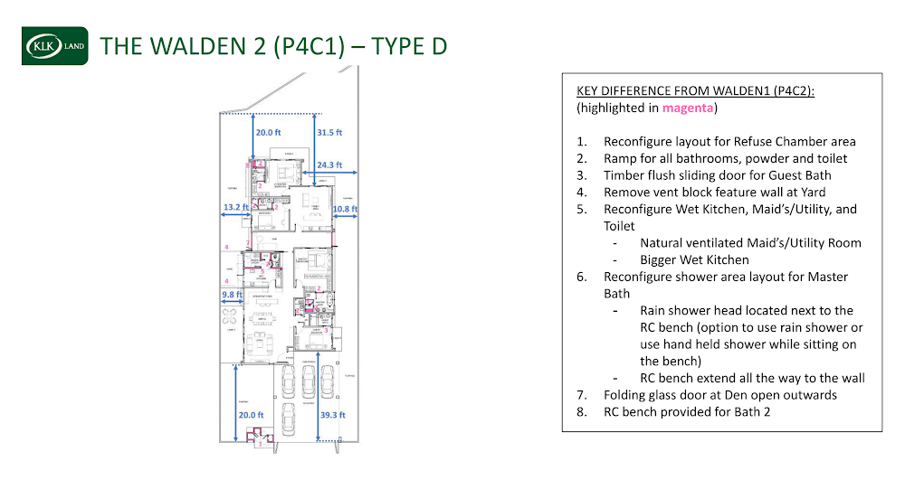 The Walden 2 (P4C1) floor plan
