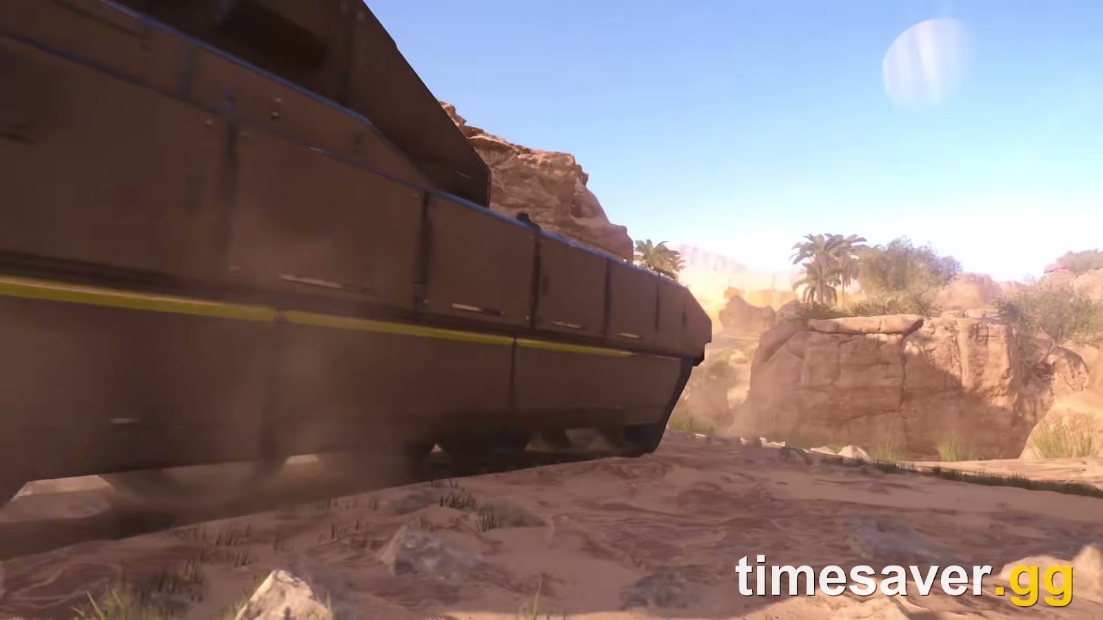 The TD-110 Maelstrom tank moving into position on a Helldivers 2 mission