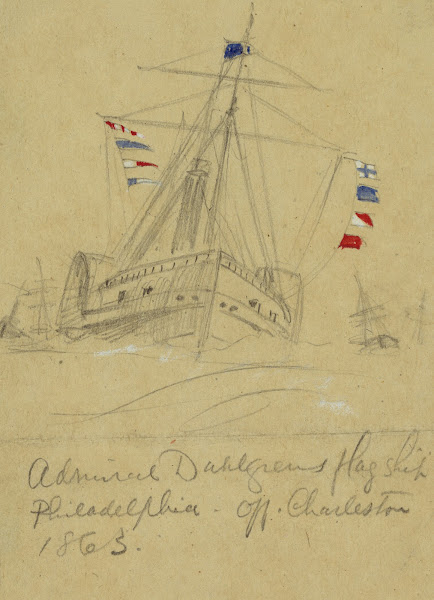 Admiral Dahlgrens flag ship Philadelphia off Charleston 1863 1863