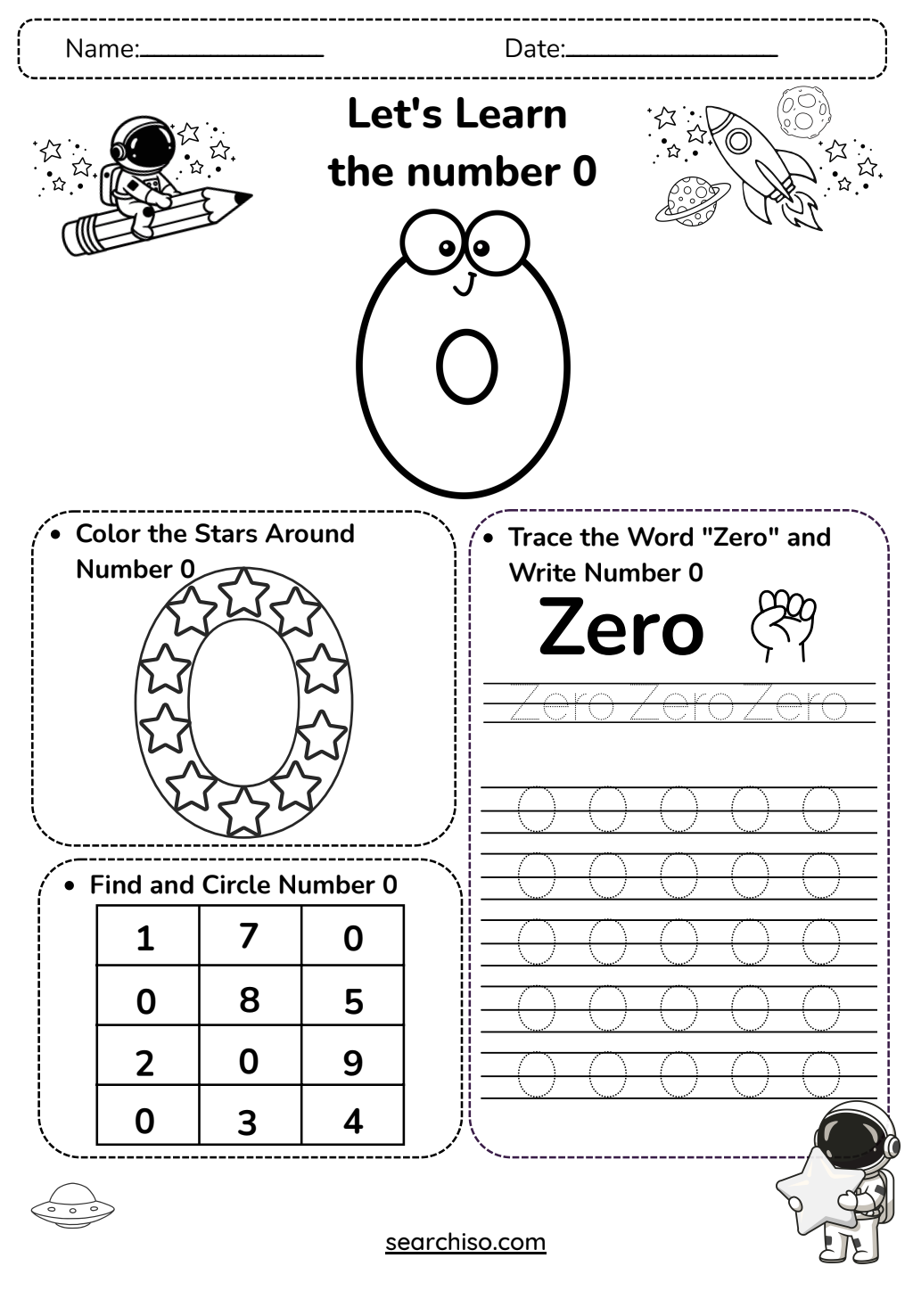 Foundation Numeracy: Exploring Zero PDF printable
