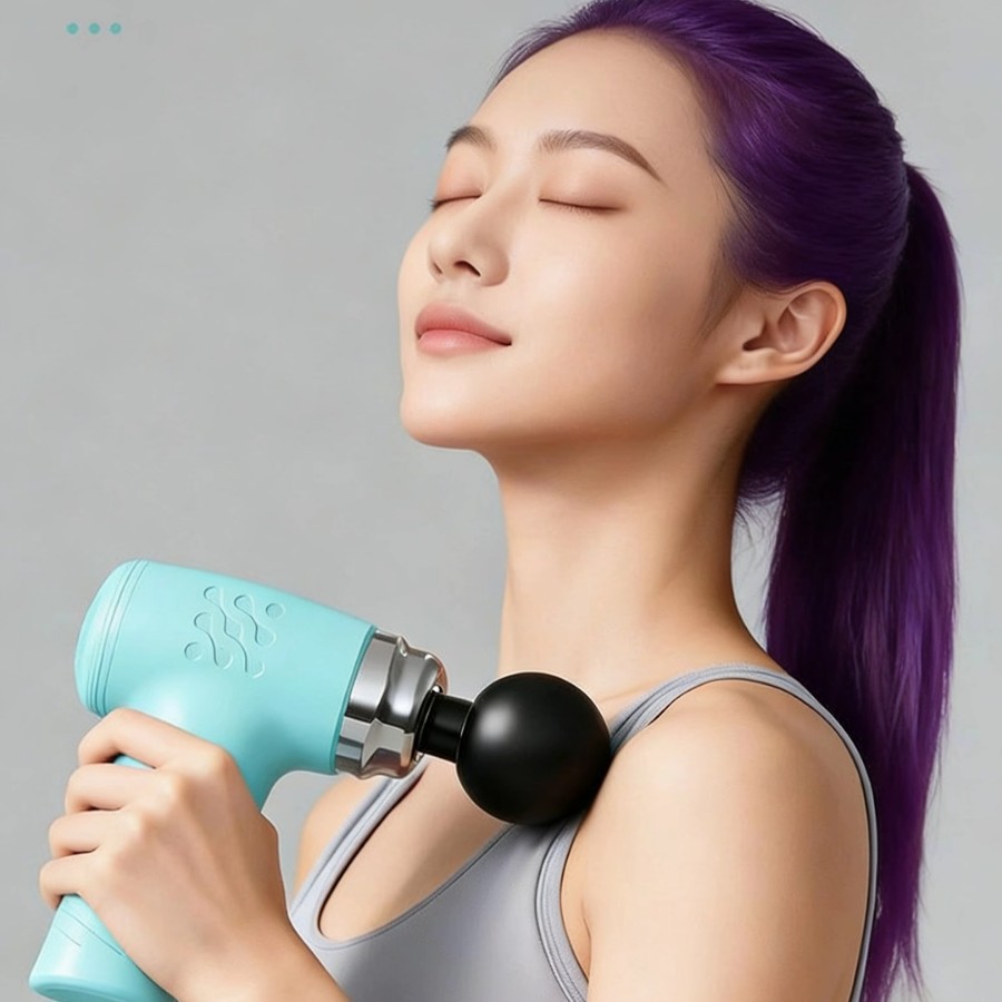 Portable fascia massager with battery