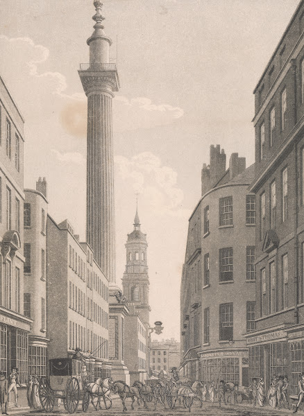 The Monument from Fish Street Hill