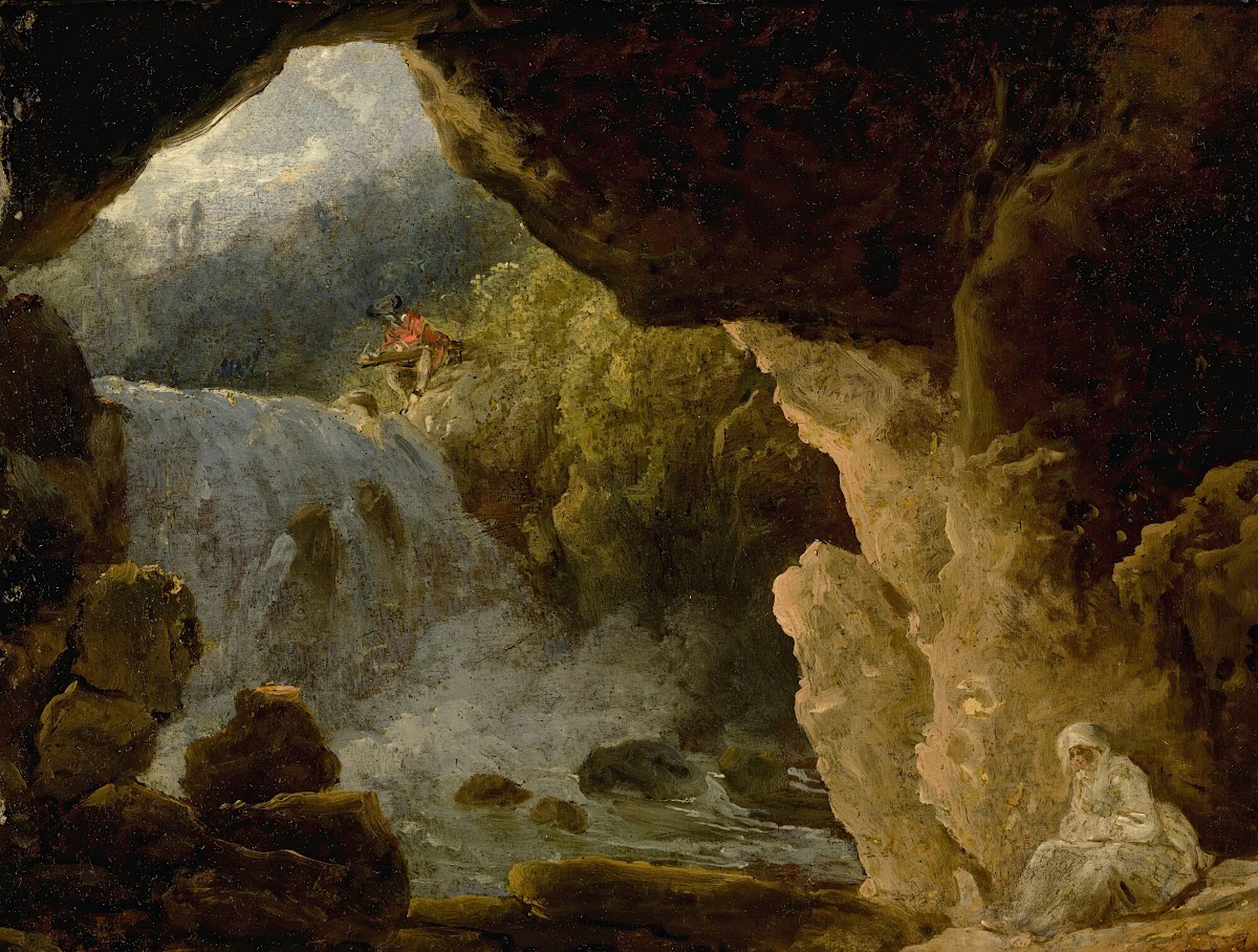 The Cave Of Neptune At Tivoli 18th Century
