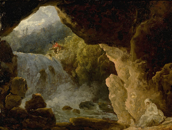 The Cave Of Neptune At Tivoli 18th Century