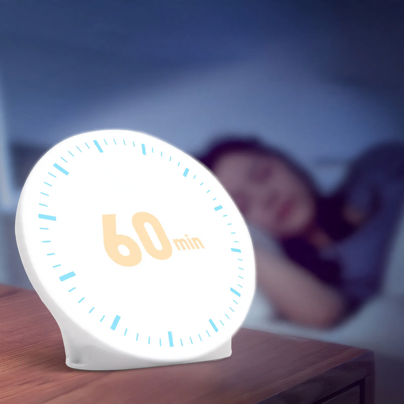 SAD light therapy lamp, round, with music function