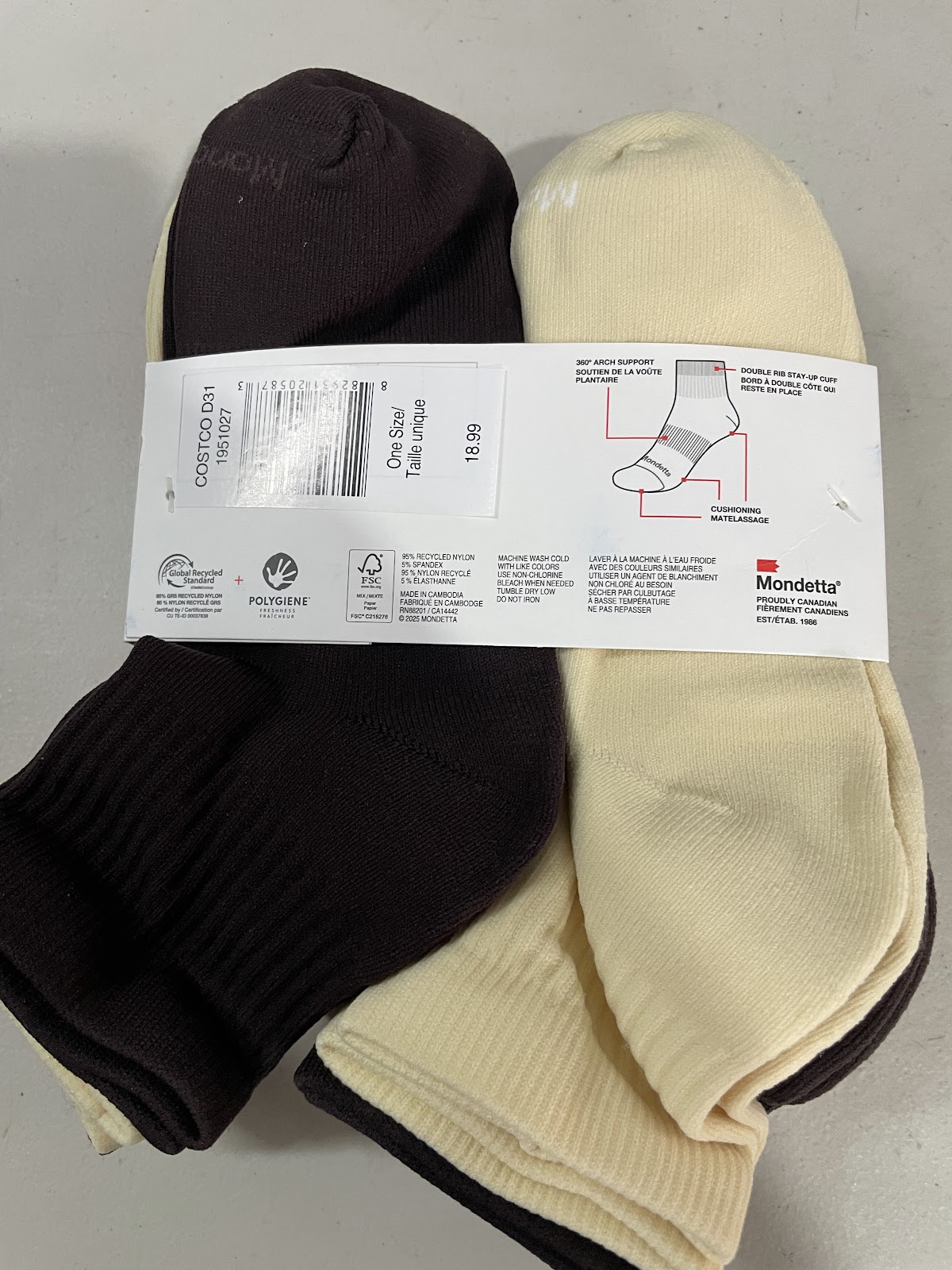 Mondetta Socks Assorted #1204