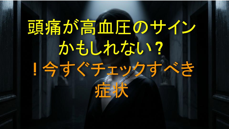 頭痛が高血圧のサインかもしれない？！今すぐチェックすべき症状