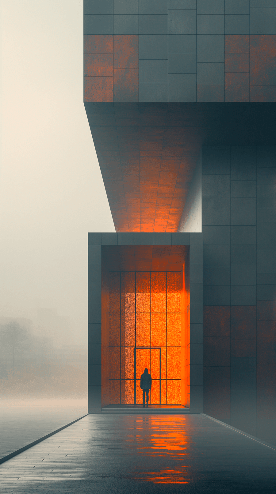 Fotografía Vista dinámica Edificio minimalista