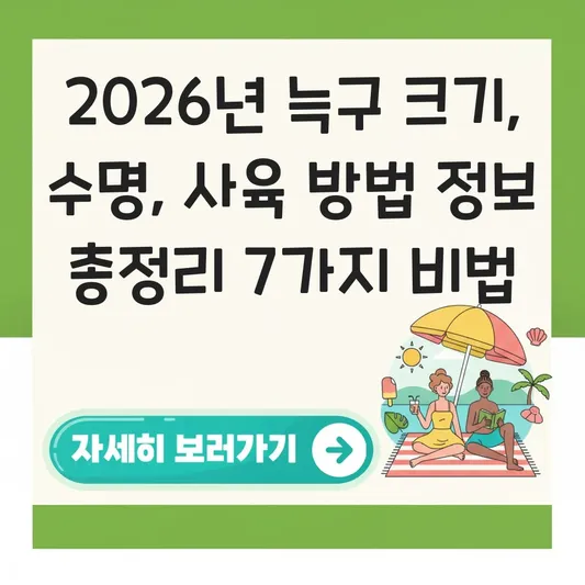 늑구 크기 수명 사육 방법 정보