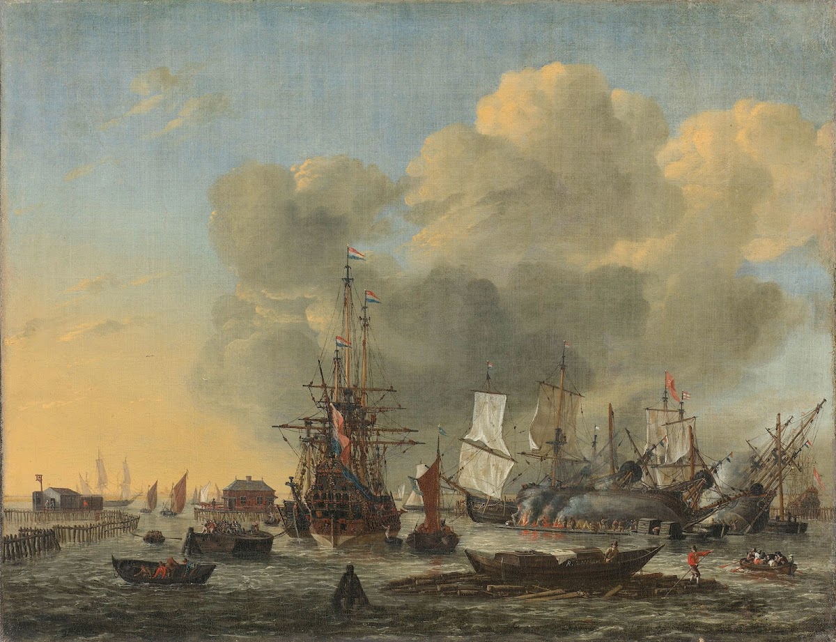 The Caulking of Ships at the Bothuisje on Het IJ in Amsterdam 1650   1668