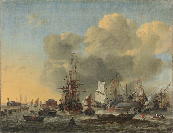 The Caulking of Ships at the Bothuisje on Het IJ in Amsterdam 1650   1668