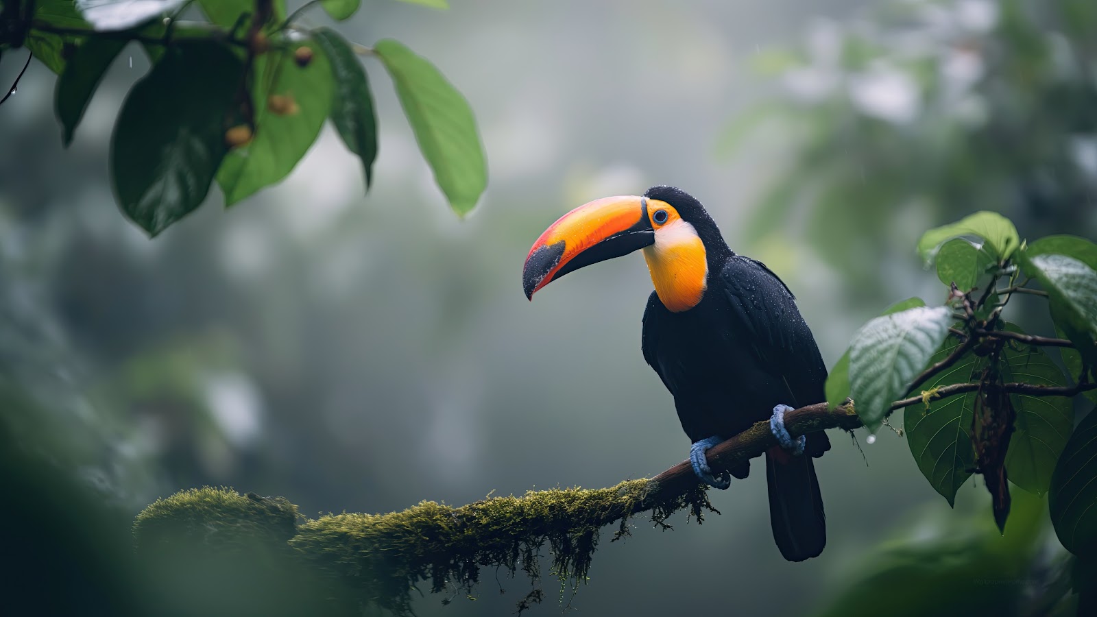 4k Tropical Toucan Jungle Wallpaper