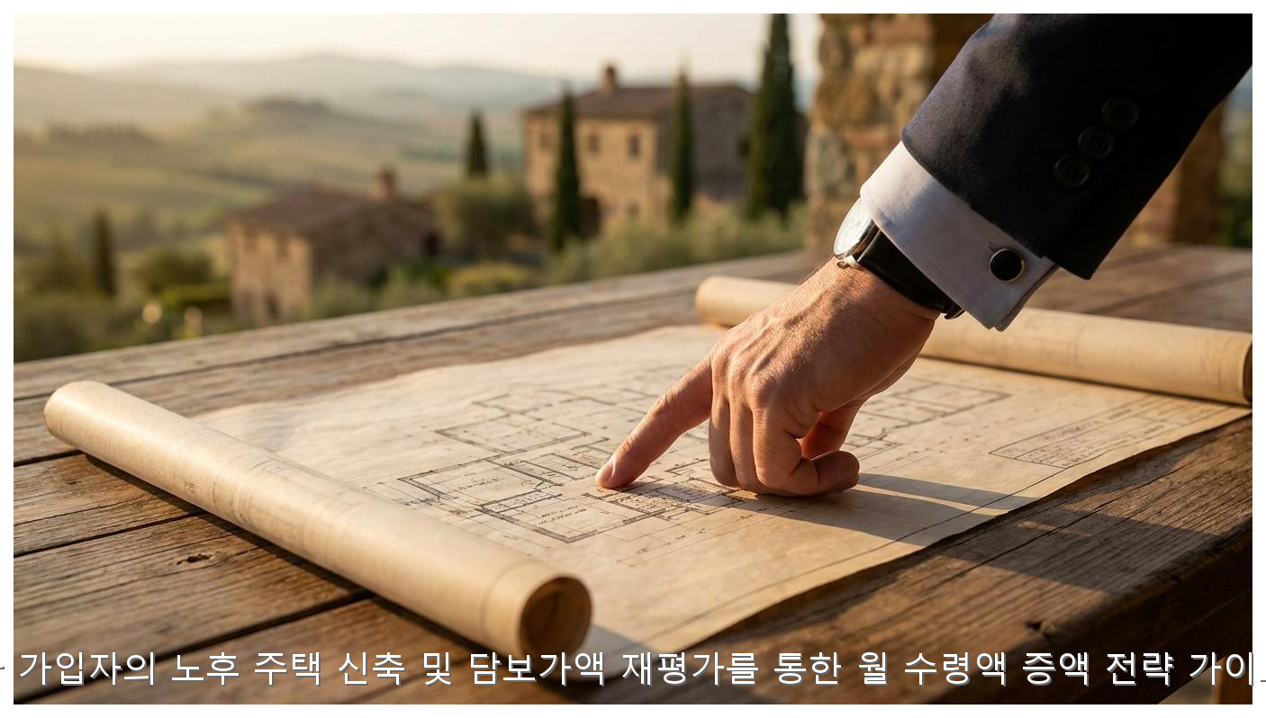 주택연금 가입자의 노후 주택 신축 및 담보가액 재평가를 통한 월 수령액 증액 전략 가이드 (2026) 핵심 안내 및 분석 인포그래픽 (3)