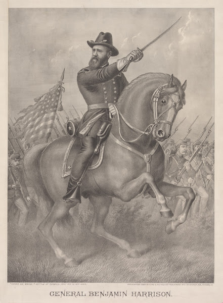 General Benjamin Harrison  Come on boys  Battle of Resaca  May 13th to 16th 1864