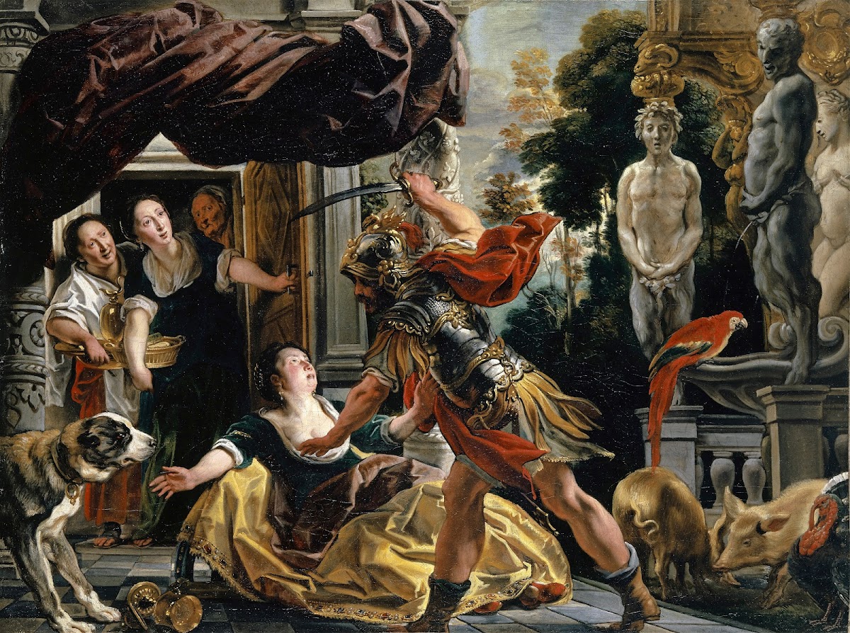 Ulysses Threatening Circe Around 1630 35
