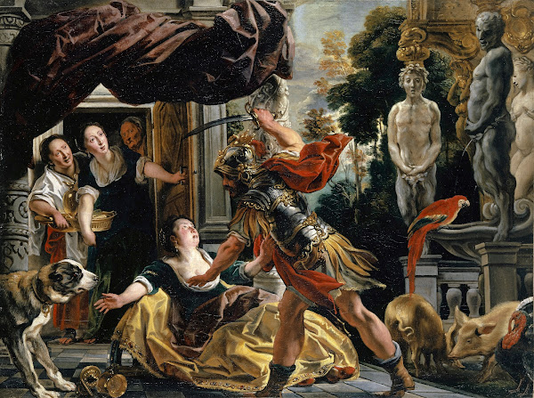 Ulysses Threatening Circe Around 1630 35