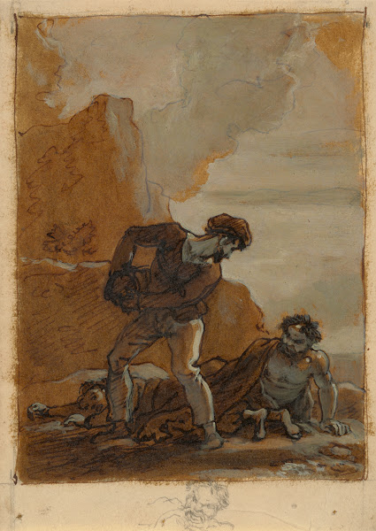 Stephano and Trinculo with Caliban 1821